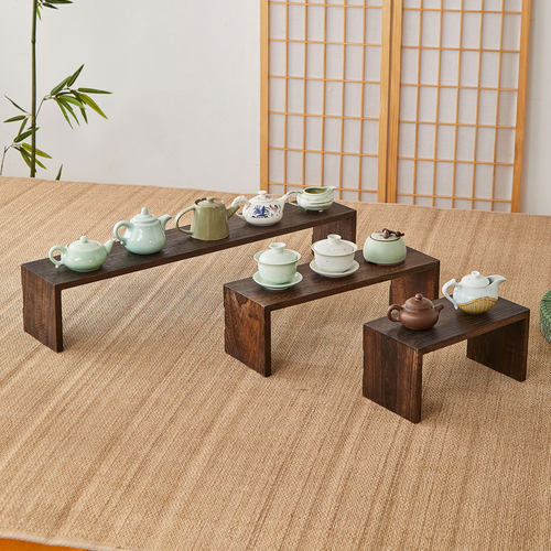憨娃茶杯架茶具杯托摆件杯架