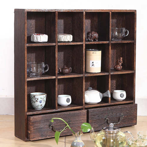 茶杯架实木茶壶架多宝阁博古架