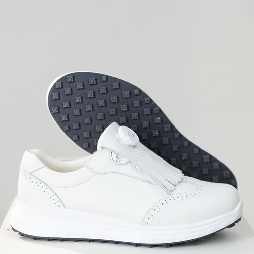 VVTJC新款休闲高尔夫女鞋旋钮流苏室内外舒适运动球鞋