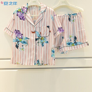短裤 特价 冰丝绸缎短袖 女士弹力仿丝时尚 家居服 福利安之伴睡衣夏季