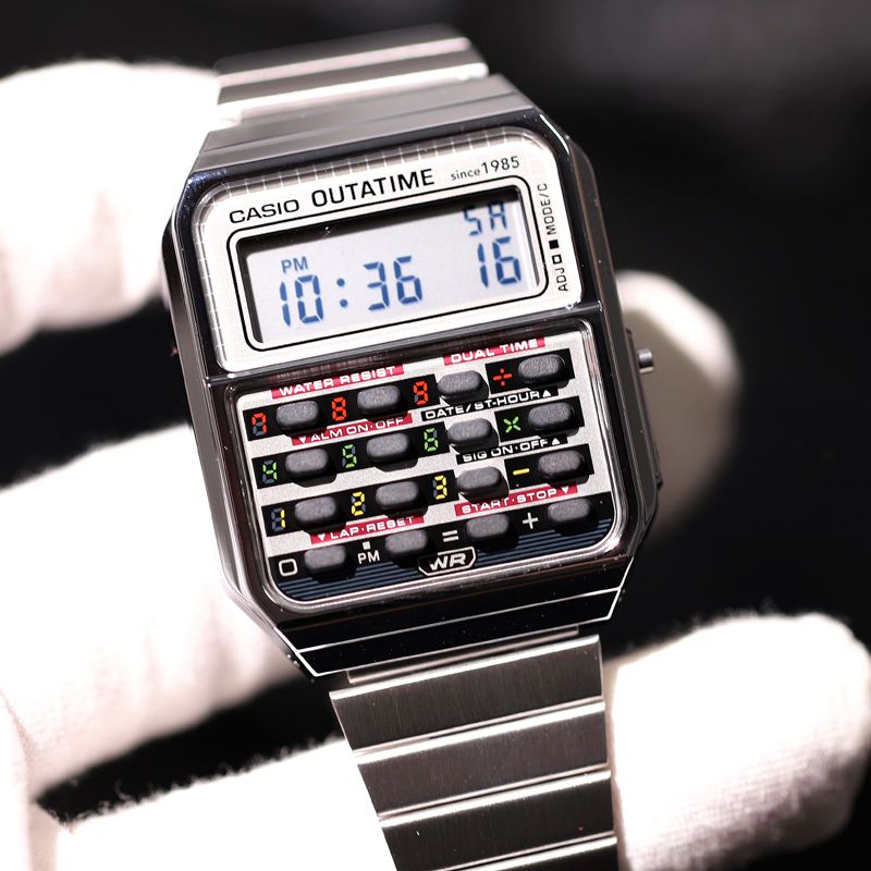 卡西欧方形回未来联名日韩腕表