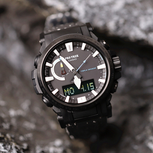 卡西欧户外登山表男Protrek系列阳能电波防水大指针PRW 61NJ