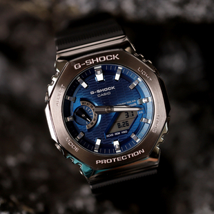 卡西欧G SHOCK金属农家橡树八角运动手表男GBM 2100A 新品