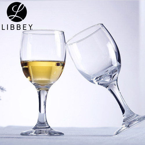 6只利比无铅玻璃小号科珀高脚杯