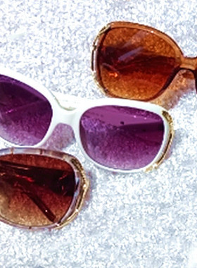 偏光变色太阳镜女防紫外线新款墨镜女韩版潮圆脸太阳眼镜