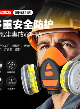 化工气体工业粉尘喷漆口罩看守者