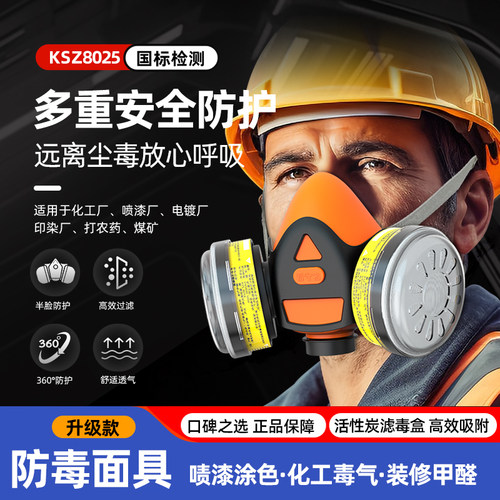 化工气体工业粉尘喷漆口罩看守者