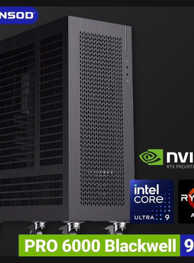GINNSOD│PRO6000水冷版超静音主机GPU建模渲染生产力DIY旗舰电脑