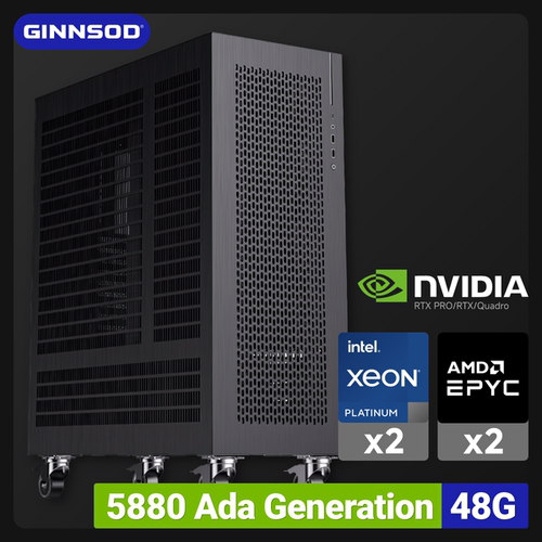 5880Ada水冷版双CPU超静音AI主机