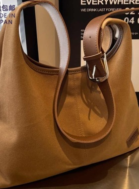 日本代购大容量托特包 女新款腋下包上课通勤手提包 百搭单肩包