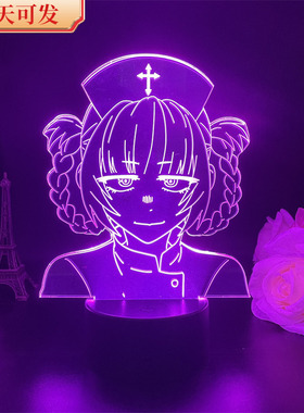 现货彻夜之歌七草荠usb小夜灯二次元led礼物动漫手办周边景品摆件