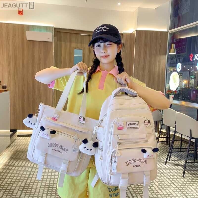 校园风高颜值大容量双肩背包