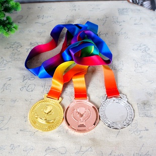 金属奖牌可个性化制作激光LOGI金箔贴纸奖品比赛纪念品留念奖状