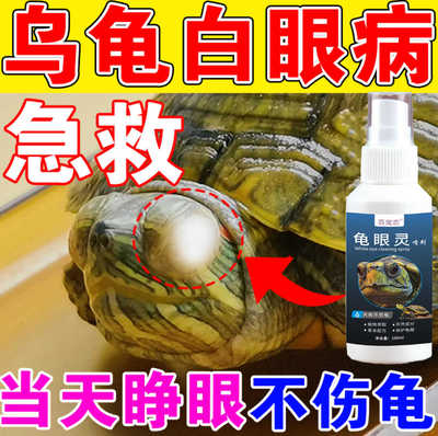 乌龟白眼病专用特效药巴西龟草龟蒙眼红肿闭眼睛睁不开发炎眼药水