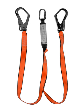 固安捷 涤纶织带 带宽45MM 1.8米绳长双钩单钩安全绳GB24543-2009