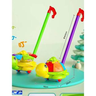 儿童学步手推飞机玩具推车轮独轮推推乐单杆带响铃地摊幼儿园活动