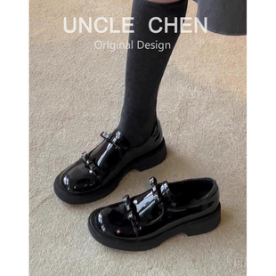 百搭蝴蝶结深口乐福鞋 女2026春秋新款 内增高 玛丽珍小皮鞋 厚底小码