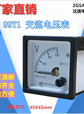 ZGSAYB 沈奥 (  SQ48 / 48T1 ) 99T1 450V 电压表 10KV/100V 高压