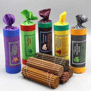 藏香尼泊尔短粗香传统古典30根香棒药草香树脂花香喜马拉雅香氛熏