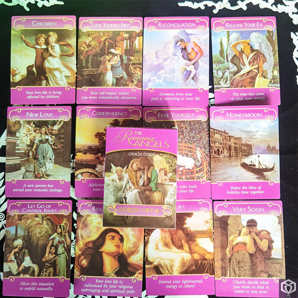 浪漫天使神谕卡romance angelsoracle英文桌游卡片娱乐纸牌塔罗牌