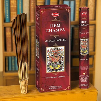 HEM印度高质量熏香CHAMPA占婆香冥想瑜伽净化芳香怡人安神手工