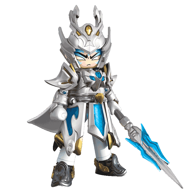 布鲁可积木英雄无限机甲赵云手办