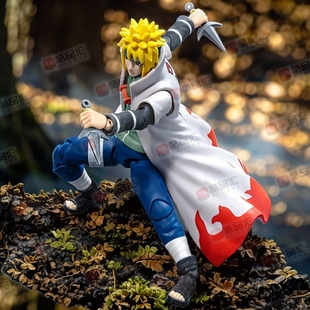 布鲁可火影忍者积木人超越版波风水门可动手办模型人偶玩具布鲁克