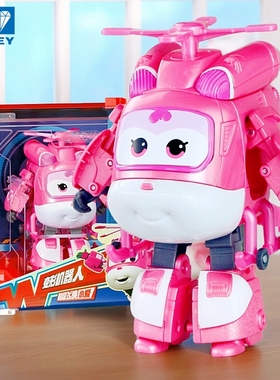 奥迪双钻 小爱超级飞侠变形玩具 大号机器人生日礼物儿童全套正版