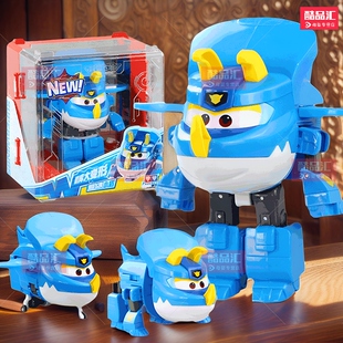 奥迪双钻超级飞侠小盾新款儿童机库大号变形机器人乐迪全套小玩具