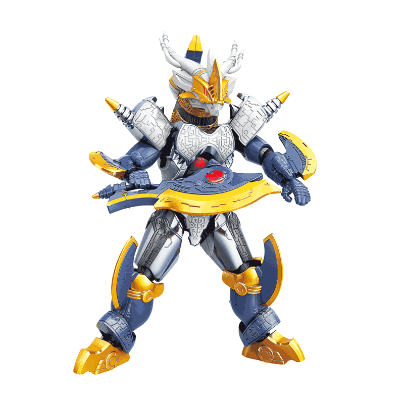 启蒙奇妙积木奥特曼怪兽加拉特隆MK2超甲英雄玩具8岁男孩手办模型