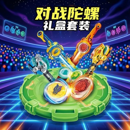 奥迪双钻剑旋陀螺玩具对战礼盒