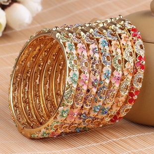 老北京特色景泰蓝手镯子双层镂空开口王府井故宫长城旅游纪念礼品