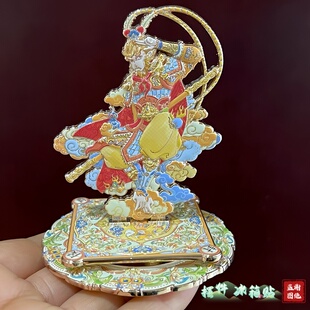旋转加爵封侯悟空冰箱贴金属摆件北京文创礼物国风特色送老外礼品