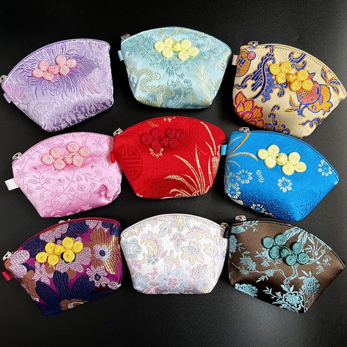 中国风云锦老外礼品首饰袋零钱包