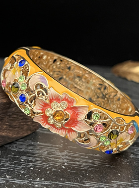 北京景泰蓝手镯珐琅镯子古风旗袍首饰故宫旅游礼品纪念品送女朋友