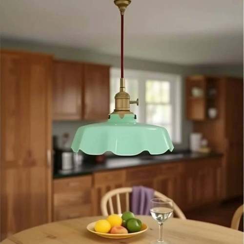 日式黄铜玻璃吊灯北欧复古民宿餐厅吧台过道走廊灯卧室飘窗床头灯