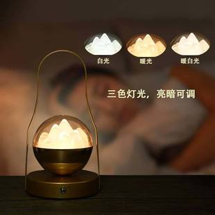 创意冰山小夜灯led日照金山装 饰台灯氛围摆件宿舍卧室床头灯礼物