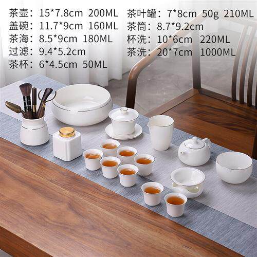 毅珊羊脂玉白瓷茶具套装家用轻奢德化白瓷办公室会客盖碗茶杯 A款使用感如何?
