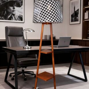 饰实木立式 卧室床头装 台灯 灯客厅沙发边几置物落地灯日式 北欧风格