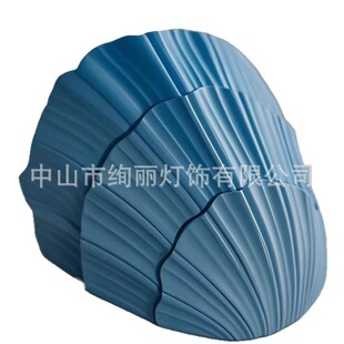 法式 石膏灯侘寂风巴洛克艺术楼梯过道灯 贝壳壁灯主卧床头明装