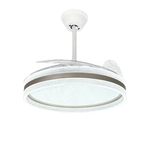 全光谱风扇灯48寸护眼灯隐形吊扇灯客厅餐厅卧室超薄一体电风扇灯