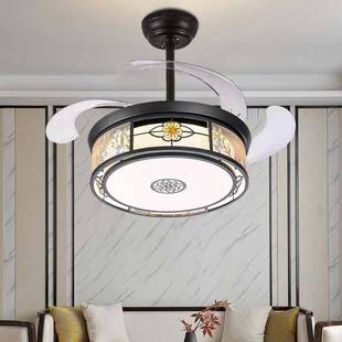 中国风led吸顶灯新中式 卧室灯圆形简约现代家用遥控房间灯餐厅灯