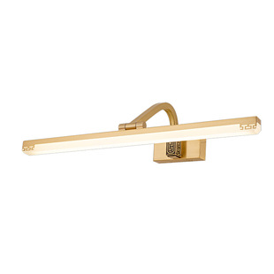 新中式 全铜镜前灯浴室卫生间镜柜洗手盆壁灯卧室化妆台长条LED灯