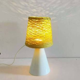 台灯批发卧室手工纸绳藤编装 饰氛围台灯 饰小夜灯礼品灯具吧台装