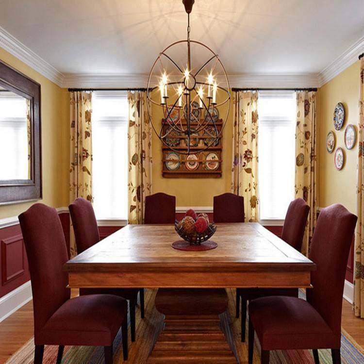 美式乡村铁艺地球仪吊灯 复古圆形餐厅客厅酒吧工程个性蜡烛吊灯