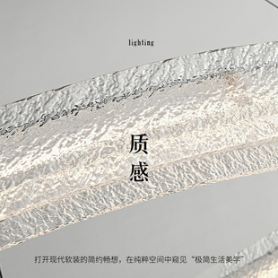 意式 极简客厅吊灯设计师现代简约轻奢感大气主灯圆环大厅灯具