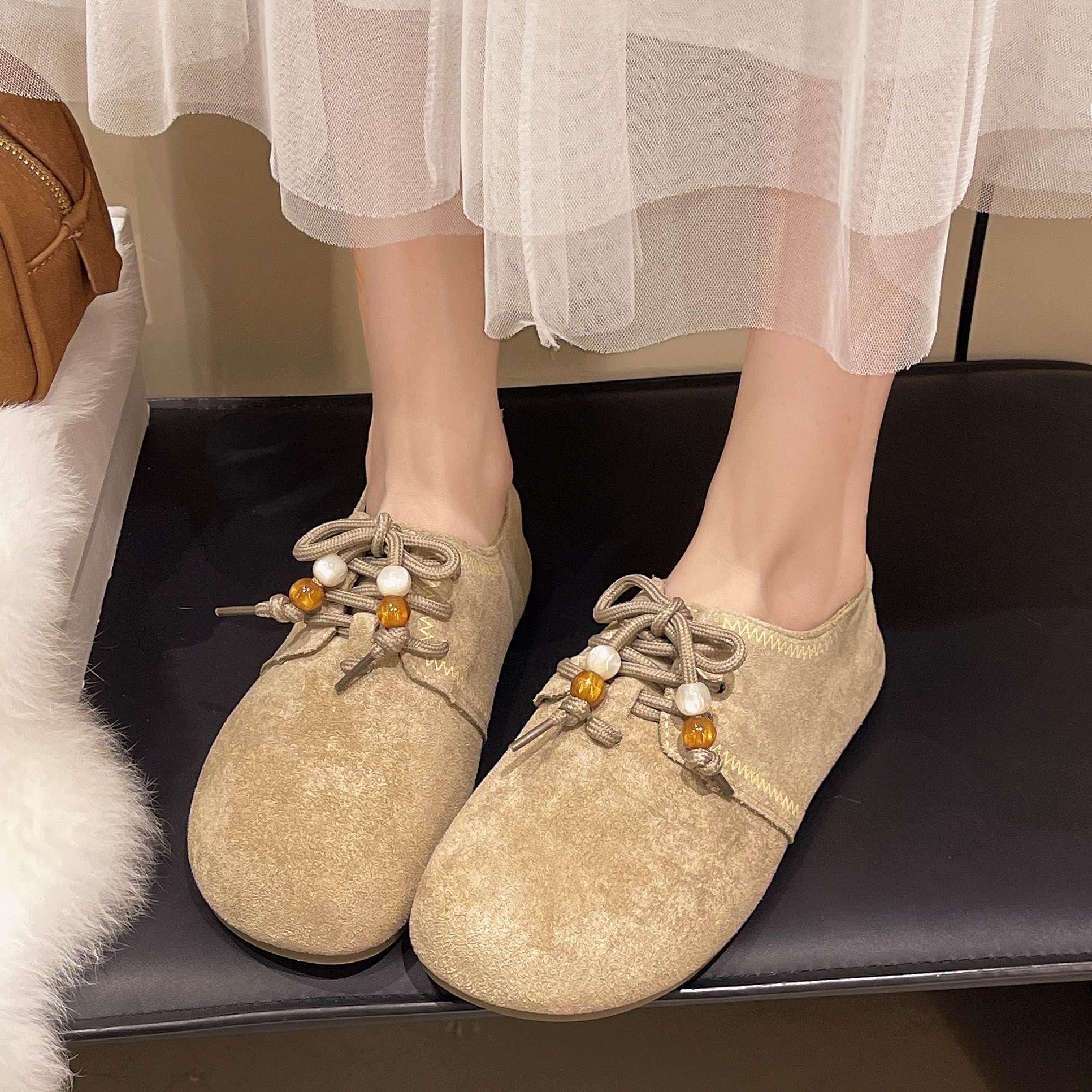 春季季2026新款法式平底单鞋女款勃肯鞋平底鞋小单鞋女鞋子0116z,女鞋,勃肯鞋/软木鞋,淘宝优惠券,粉丝福利购,淘宝优惠卷