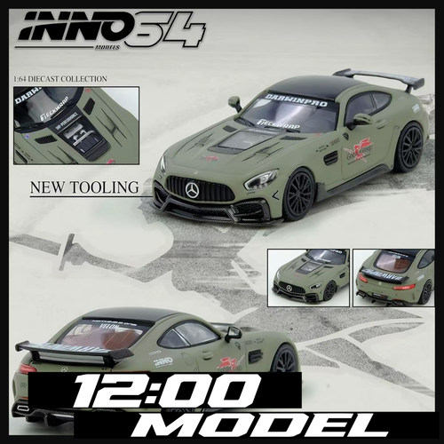 INNO 1:64 达尔文DARWIN PRO AMG GT 仿真合金汽车模型