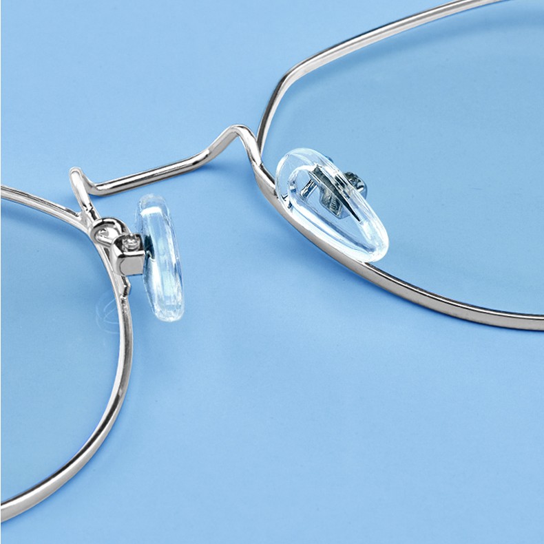 日本标准一体式型眼镜鼻托硅胶连体配件防滑防压痕鼻垫防脱落垫