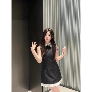 【zui高品质】shushu 白昼小熊同款小香风圆领无袖背心裙连衣裙